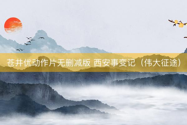 苍井优动作片无删减版 西安事变记（伟大征途）